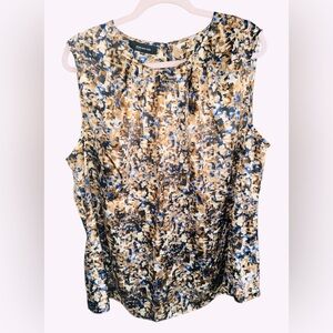 JONES NEW YORK‎ Women's
Lightweight Silky Rich Colored Tank Top Pleated Size 20W